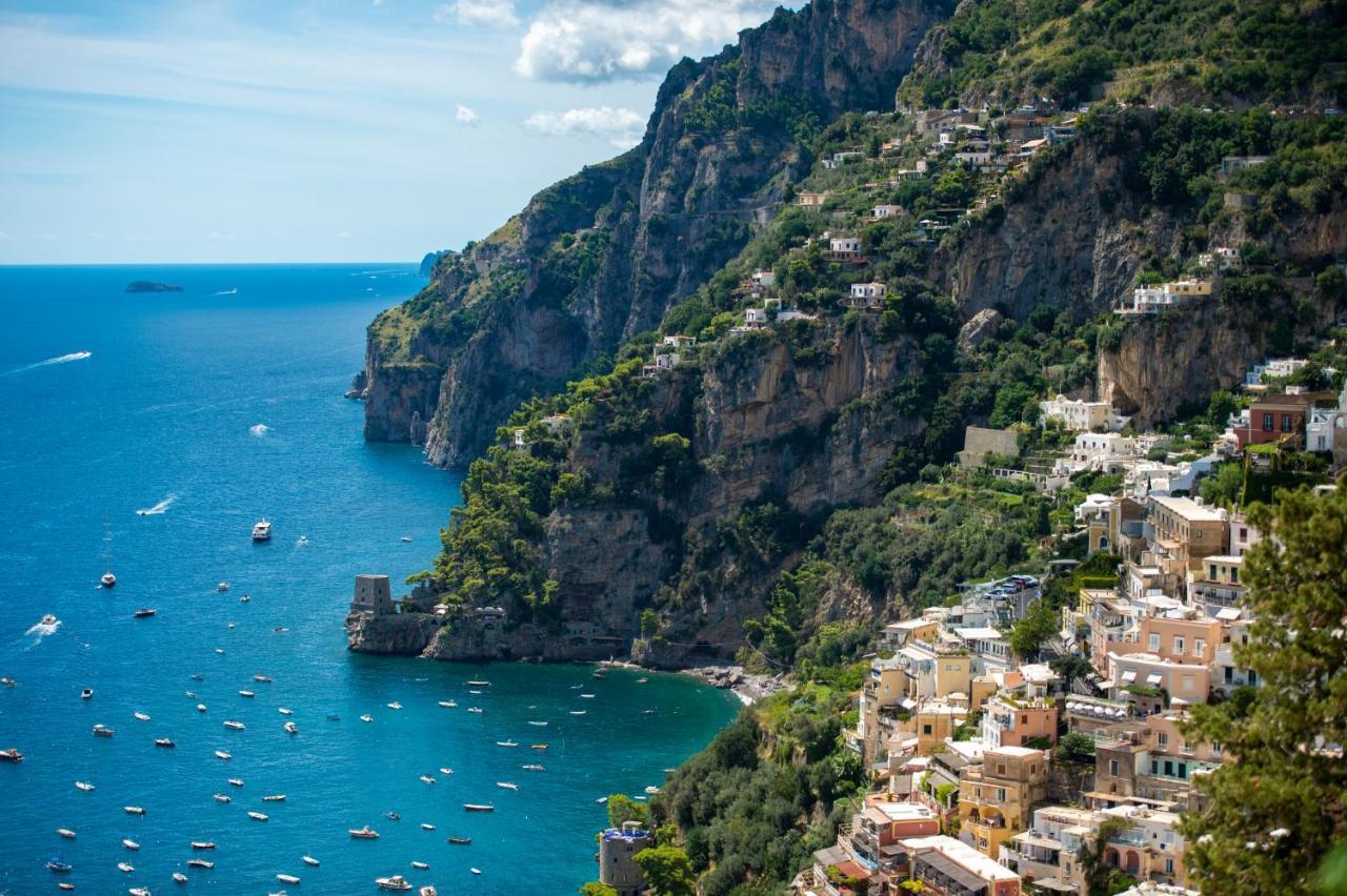 Aria Di Mare,Near Elevator, Few Steps, Parking, Garden Lägenhet Positano Exteriör bild