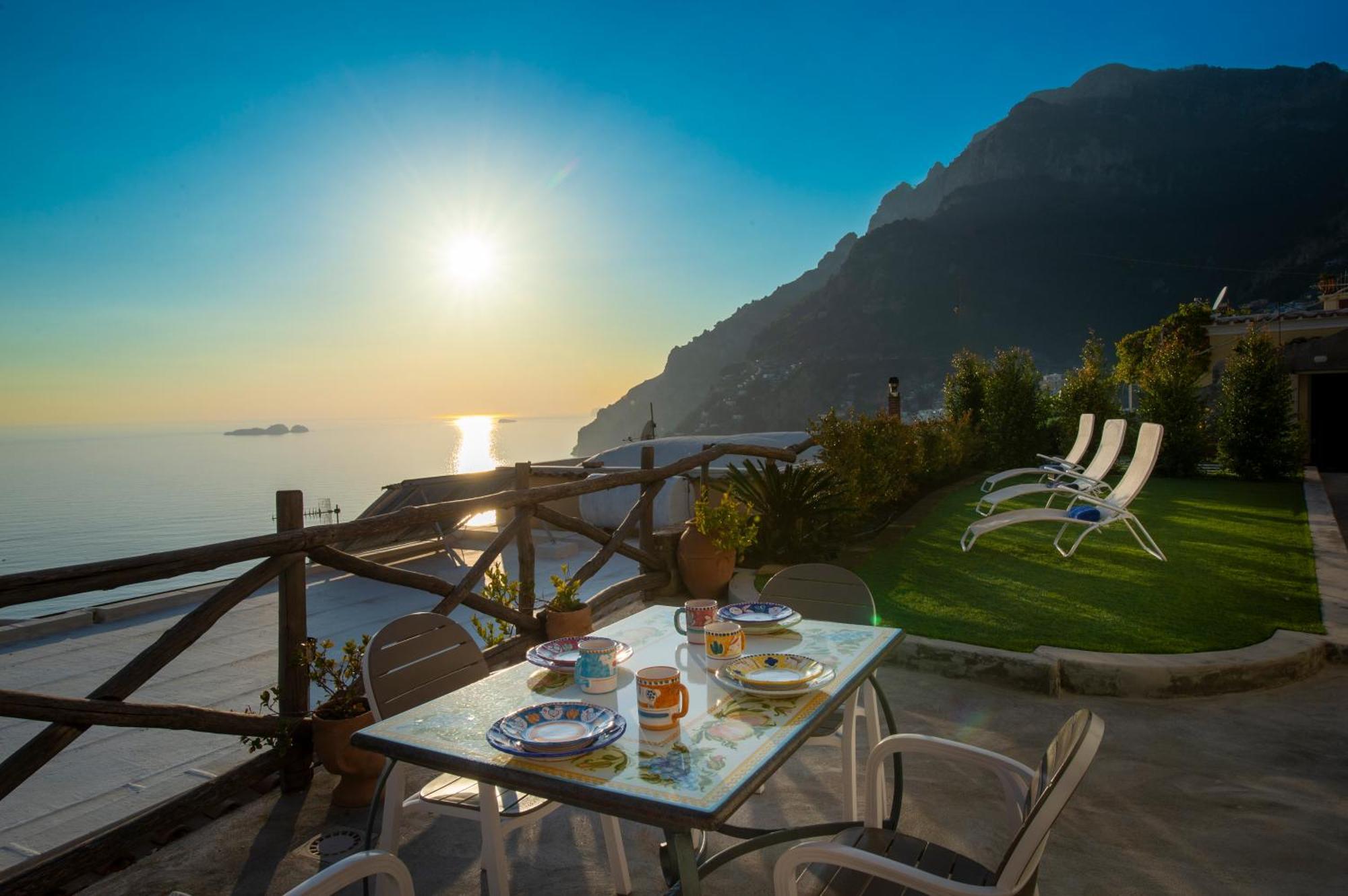 Aria Di Mare,Near Elevator, Few Steps, Parking, Garden Lägenhet Positano Exteriör bild