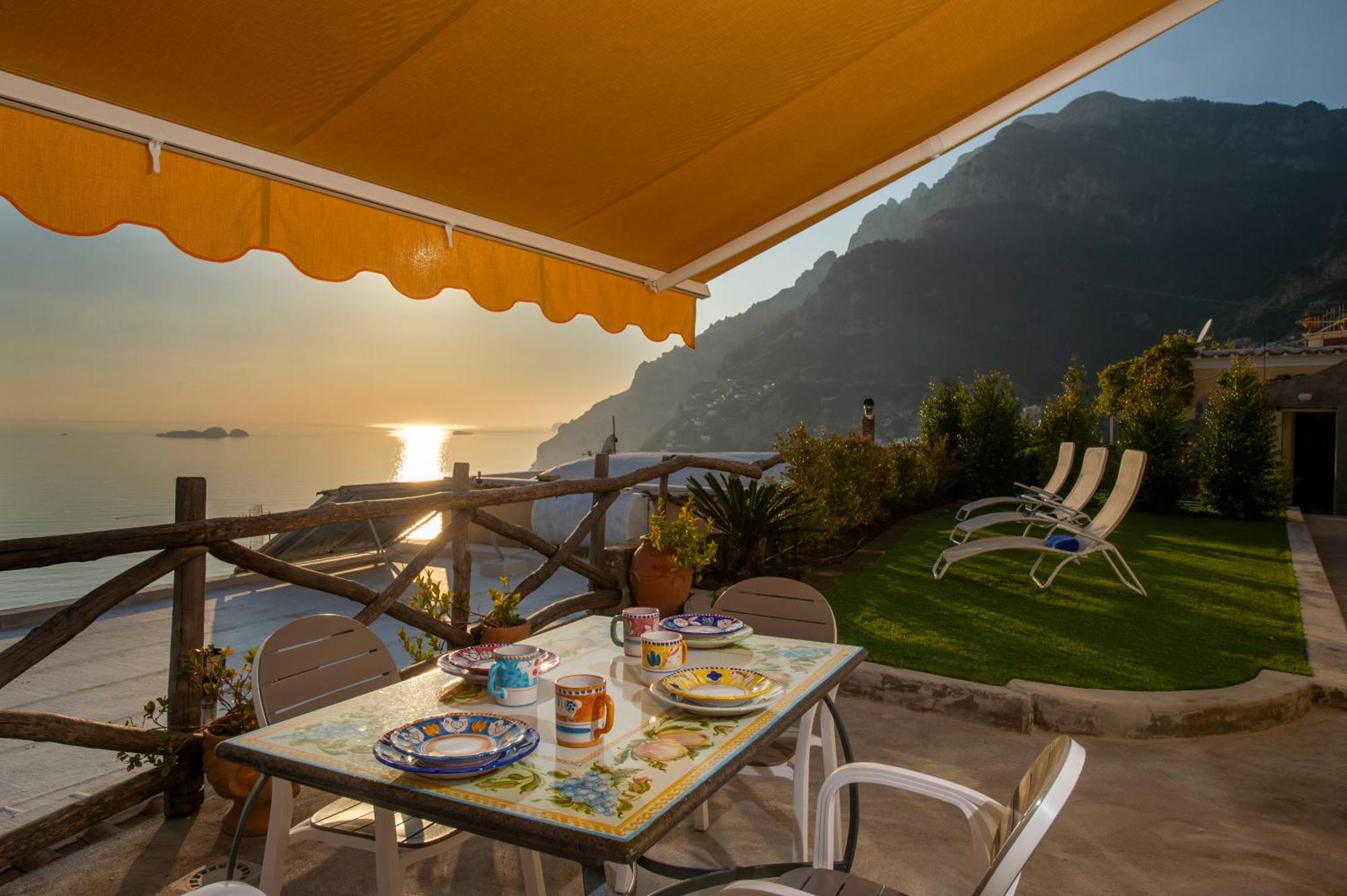 Aria Di Mare,Near Elevator, Few Steps, Parking, Garden Lägenhet Positano Exteriör bild